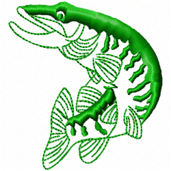 Fishes Embroidery Design 1 Fishes Embroidery Design 1